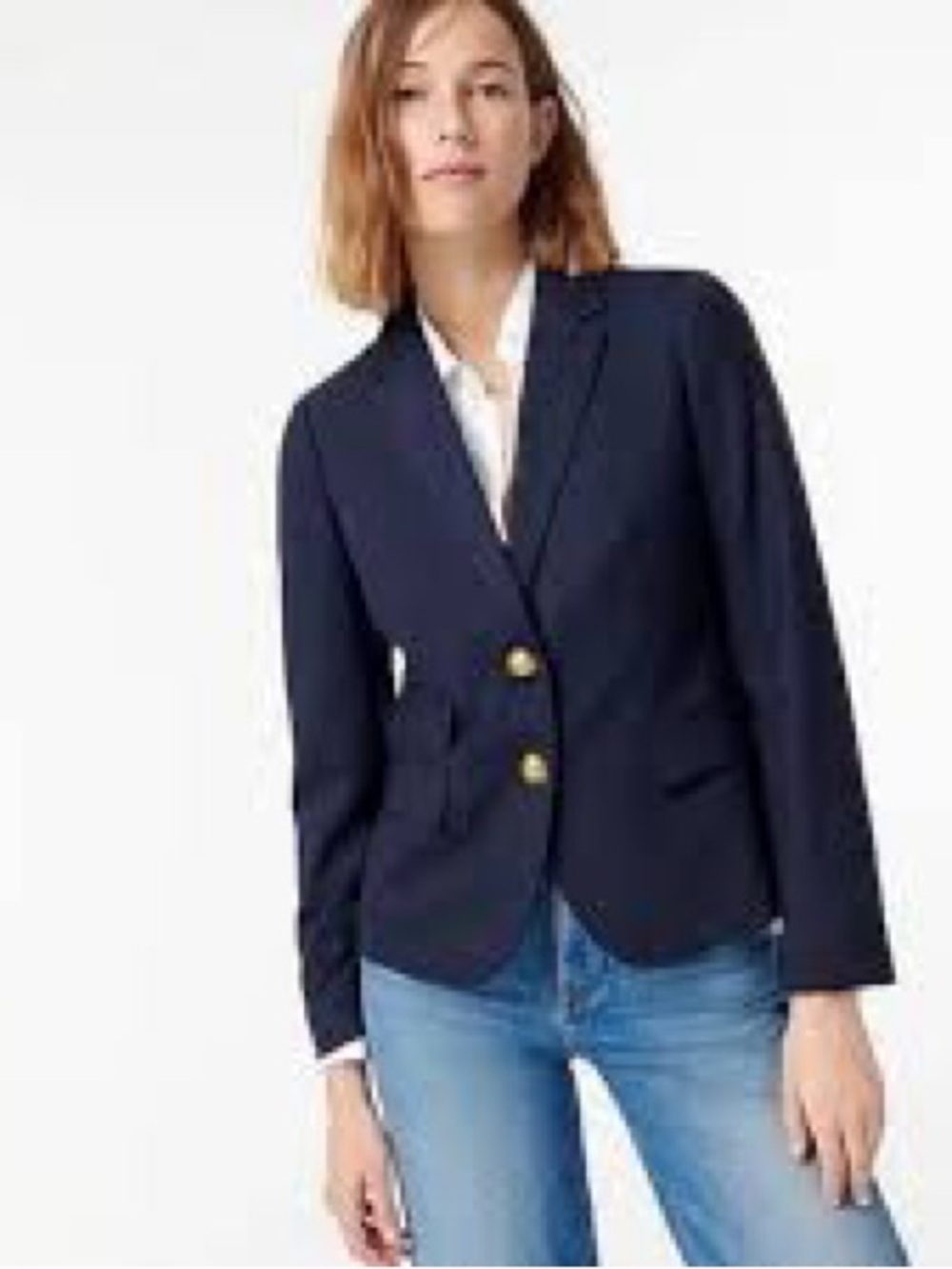 J.Crew Schoolboy Blazer in navy wool  Sz 6T